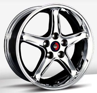 17x9 Trade Union Cobra R Replica (Chrome) Wheels/Rims 4x108 (1110 7934C): Automotive