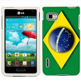 T Mobile LG Optimus F3 Brazil Flag Phone Case Cover Cell Phones & Accessories