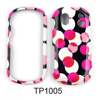 Samsung Intensity II u460 Muiti Pink Polka Dots on Black Hard Case/Cover/Faceplate/Snap On/Housing/Protector: Cell Phones & Accessories