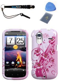 IMAGITOUCH(TM) 4 Item Combo HTC Amaze 4G Blooming Lily Phone Hard Case Protector Faceplate Cover (Stylus pen, ESD Shield bag, Pry Tool, Phone Cover) Cell Phones & Accessories