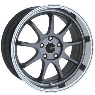 17x8 Enkei Tenjin (Gunmetal w/ Machined Lip) Wheels/Rims 5x114.3 (478 780 6545GM): Automotive