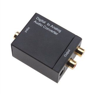 Digital Optical Coax to Analog RCA Audio Converter Adapter: Electronics