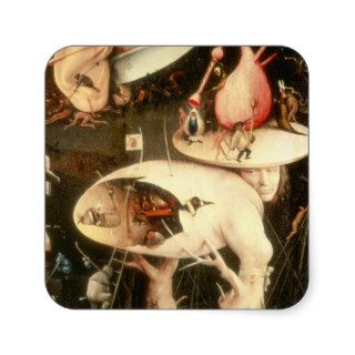 The Garden of Earthly Delights Hell Square Sticker