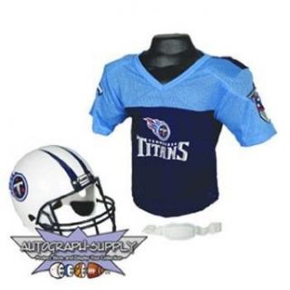 Tennessee Titans NFL Football Helmet and Jersey Set: Clothing