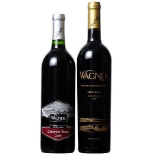 Wagner Vineyards New York Grown Library Bordeaux Varietals Mixed Pack, 2 x 750 mL Wine