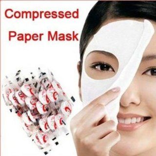 100pcs Skin Care DIY Face Facial fiber Compressed Dry Mask Paper Beauty : Beauty