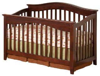Atlantic Furniture Windsor Convertible Crib, Antique Walnut : Baby