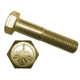Infasco 1/2 13x3/4 Grade 5 Tap Bolt / Hex Cap Screw Full Thread UNC Steel / Yellow Zinc Plated, Pack of 475 Ships FREE in USA: Industrial & Scientific
