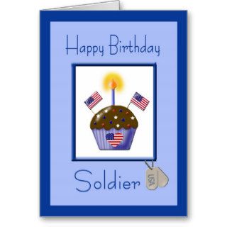 Military Soldier Birthday Card