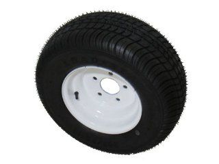 205/65 10 LRD 8 PR Kenda Loadstar Bias Trailer Tire on 10" 5 Lug White Steel Trailer Wheel: Automotive