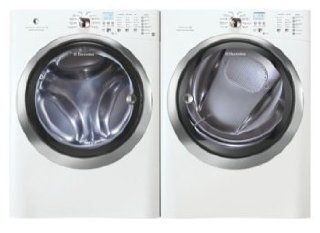 Electrolux IQ Touch White 4.30 Cu Ft (DOE) Steam Front Load Washer and Steam Electric 8.0 Cu Ft Dryer EIFLS60JIW_EIMED60JIW: Appliances