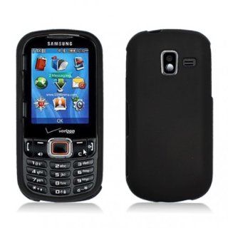 Aimo Wireless SAMU485PCLP001 Rubber Essentials Slim and Durable Rubberized Case for Samsung Intensity 3 U485   Retail Packaging   Black: Cell Phones & Accessories