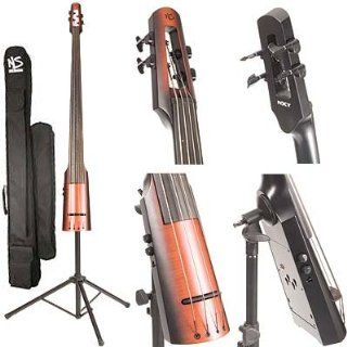 NS Design NXT Electric Upright Double 4 String Bass With Amber Burst Finish: Musical Instruments