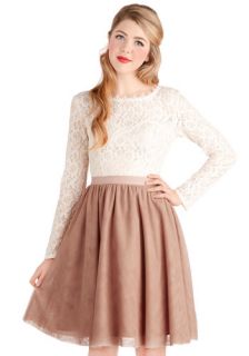 Turning in Tulle Skirt in Dusty Rose  Mod Retro Vintage Skirts
