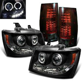 Rxmotoring 2007 2010 Chevy Tahoe Projector Headlights + Tail Light: Automotive