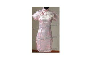 Shanghai Tone Ancient Chinese Cheongsam Mini Dress Pink Available Sizes 0, 2, 4, 6, 8, 10, 12, 14, 16, 18, 20 Toys & Games