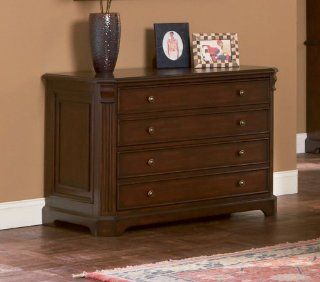 Rich Cappuccino Finish Home Office Lateral File Cabinet   Lateral File Cabinet Wood