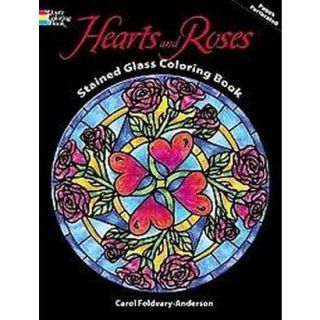 Hearts & Roses Stained Glass Coloring Book (Pape