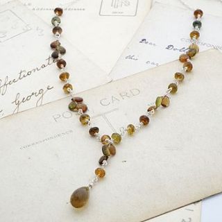 petro tourmaline and quartz necklace by sugar mango