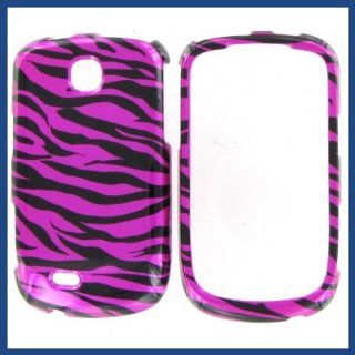 Samsung T499 (Dart) Zebra On Hot Pink (Hot Pink/Black) Protective Case: Cell Phones & Accessories