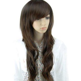 MelodySusie Beautiful Long Dark Brown Curly Wave Stunning Wig Full Wig + MelodySusie Wig Cap + MelodySusie Wig Comb : Hair Replacement Wigs : Beauty