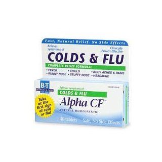 Boericke & Tafel   Alpha Cf Cold & Flu, 40 tablets: Health & Personal Care