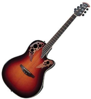 Ovation Celebrity Cc49s Va Amber Deep Contour Acoustic Electric Guitar: Musical Instruments