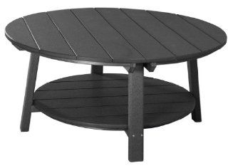 Outdoor Polywood Delux Conversiation Coffee Table   *BLACK* Color : Patio Coffee Tables : Patio, Lawn & Garden