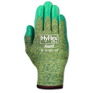 Ansell HyFlex 11 501 Kevlar Glove, Cut Resistant, Blue Foam Nitrile Coating, Knit Wrist Cuff, Large, Size 9 (Pack of 12): Cut Resistant Safety Gloves: Industrial & Scientific