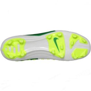 Nike Men's CTR 360 Trequartista III FG Soccer Cleats White/Volt/Pine Green 12 Soccer Shoes Shoes