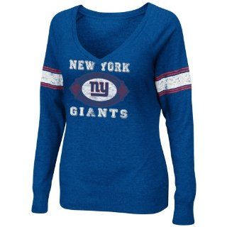 Giants Sweatshirt : New York Giants Womens O.T. Queen IV Fleece V Neck Pullover Sweatshirt   Royal Blue : Sports Fan Apparel : Sports & Outdoors