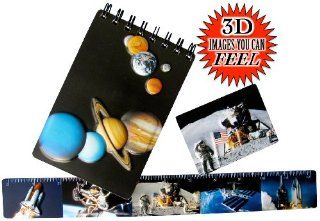 3 D Space Aeronautical Themed Stationery Gift Set For Children   Notepad, Ruler & Magnet : Office And School Rulers : Office Products
