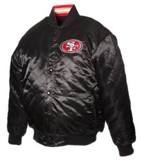 NFL Men's San Francisco 49Ers "Dual Edge" Reversible Wool Jacket (Black, Small)  Sports Fan Outerwear Jackets  Clothing