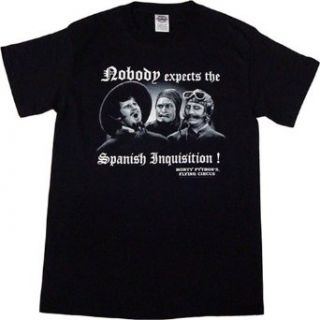 Monty Python Spanish Inquisition Mens T Shirt, Large at  Mens Clothing store