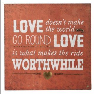 New Love Make Ride Worthwhile Plaque Western Inspirational Country Wall Art Sign   Decorative Plaques