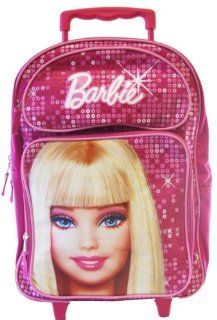 Fashion Barbie Girls Backpack  Full size Barbie Rolling Backpack: Sports & Outdoors