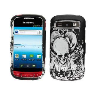 Hard Plastic Snap on Cover Fits Samsung R720 Admire 2D Skull with Angel Rubberized MetroPCS: Cell Phones & Accessories