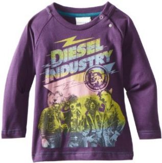 Diesel Baby Boys Infant Taddyab T Shirt, Purple, 12 Months: Infant And Toddler Shirts: Clothing