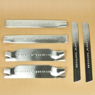 Car Threshold Door Sill Scuff Chrome Stainless Steel Cover Trim Rim for Toyota Automotive