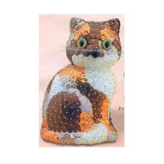 Pinflair 3D Sequin Model Kit   Tabby Cat: Toys & Games