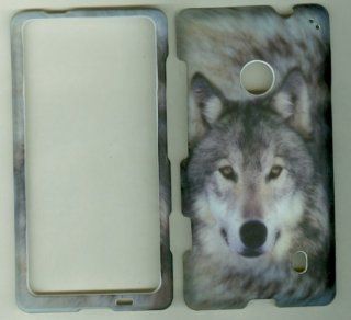NOKIA LUMIA 521 520 T MOBILE AT&T METRO PCS PHONE CASE COVER FACEPLATE PROTECTOR HARD RUBBERIZED SNAP ON NEW HUNTER CAMO WHITE WOLF: Cell Phones & Accessories