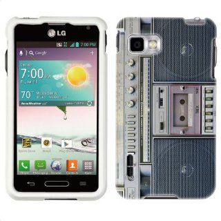 Sprint LG Optimus F3 Retro Cassette Tape Boombox Phone Case Cover: Cell Phones & Accessories