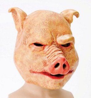 Horror Pig Scary Halloween Fancy Dress Mask: Toys & Games