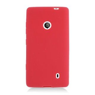 Red Silicone Soft Skin Gel Case for Nokia Lumia 520 521 + Stylus: Cell Phones & Accessories