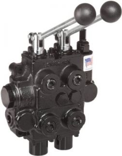 Prince RD522CCAA5A4B1 Directional Control Valve, Two Spool, 4 Ways, 3 Positions, Tandem Center, Cast Iron, 3000 psi, Lever Handle, 25 gpm, In/Out: 3/4" NPTF, Work 1/2" NPTF: Hydraulic Directional Control Valves: Industrial & Scientific