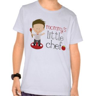 Mommy's Little Chef Kids Cartoon Cooking Tee Shirt