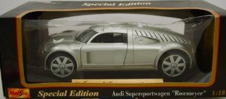 Maisto   Audi   Supersportwagen Rosemeyer   Special Edition   1:18 Scale   Silver   Limited Edition   Mint   Collectible   (PR): Toys & Games