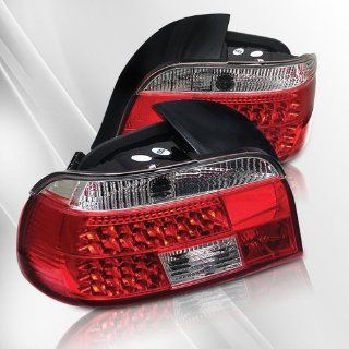 BMW528i 540i M5 (E39) 97 98 99 00 LED Tail Lights ~ pair set (Clear/Red): Automotive