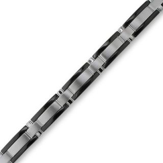steel bracelet with black ion plate orig $ 59 00 now $ 50 15 take