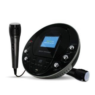 Electrohome EAKAR535 Portable Karaoke CD+G/MP3G Player Speaker System with 3.5" Screen, USB, MP3 Input & Bonus Additional Electrohome EAKARMIC Dynamic Karaoke Microphone: Musical Instruments